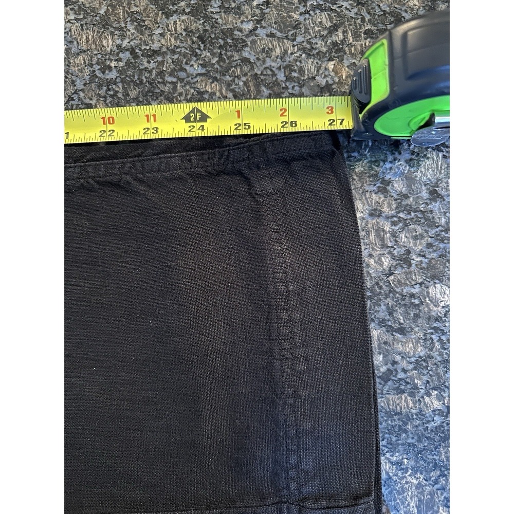 Poetry Women Black Linen Pants Size Us 4. UK 8. NWT 3 Button Pants - Picture 7 of 8